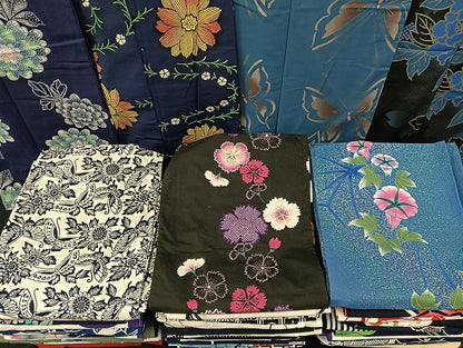 平和屋着物■浴衣 まとめて 45点 蝶 向日葵 花柄 型染め など 着用可能多数 未使用品あり mmm144