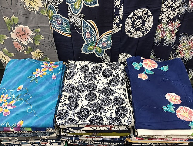 平和屋着物□浴衣 まとめて 45点 蝶 朝顔 紫陽花 花柄 型染め