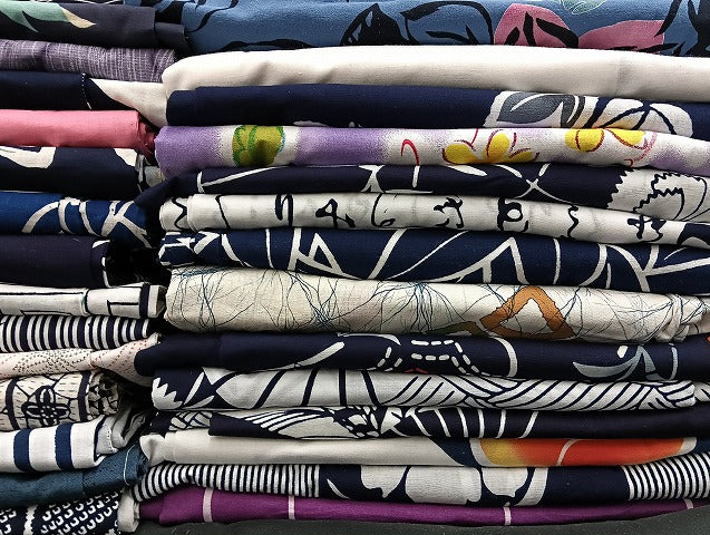 平和屋着物■浴衣 まとめて 45点 鶴 花柄 型染め など 着用可能多数 未使用品あり mmm127