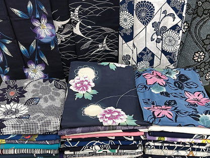 平和屋着物■浴衣 まとめて 45点 鶴 花柄 型染め など 着用可能多数 未使用品あり mmm127