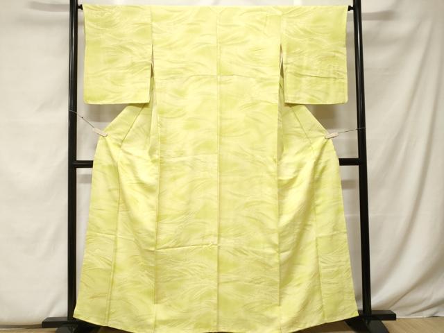 平和屋着物▽上質な小紋　単衣　立波地紋　暈し染め　正絹　逸品　DAAS0172az 平和屋着物▽上質な小紋 単衣 立波地紋 暈し染め 正絹 逸品 DAAS0172az