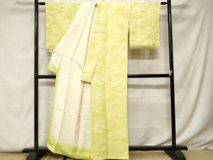 平和屋着物■上質な小紋 立波地紋 暈し染め 正絹 逸品 CABF9346ev