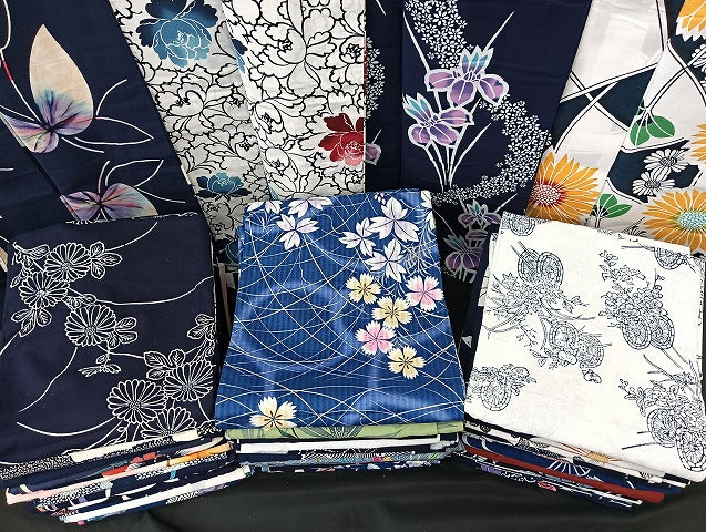 平和屋着物□浴衣 まとめて 45点 蝶 菖蒲 向日葵 花柄 型染め