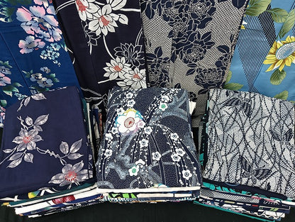 平和屋着物■浴衣 まとめて 45点 蝶 薔薇 向日葵 花柄 型染め など 着用可能多数 未使用品あり mmm148