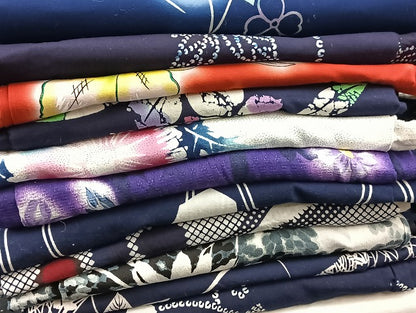平和屋着物■浴衣 まとめて 45点 蝶 紫陽花 向日葵 花柄 型染め など 着用可能多数 未使用品あり mmm137