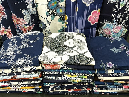 平和屋着物■浴衣 まとめて 45点 蝶 花柄 型染め など 着用可能多数 未使用品あり mmm147