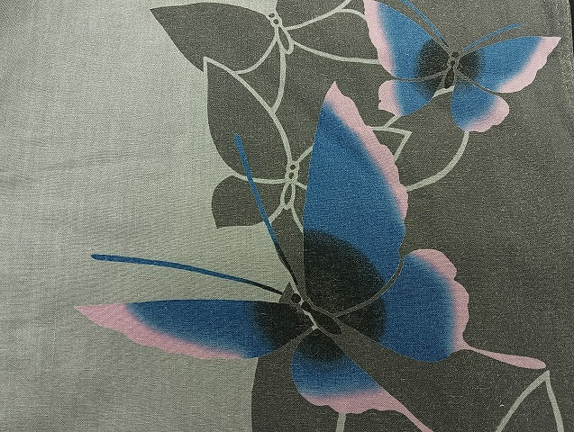 平和屋着物■浴衣 まとめて 45点 蝶 花柄 型染め 金彩 など 着用可能多数 未使用品あり mmm140