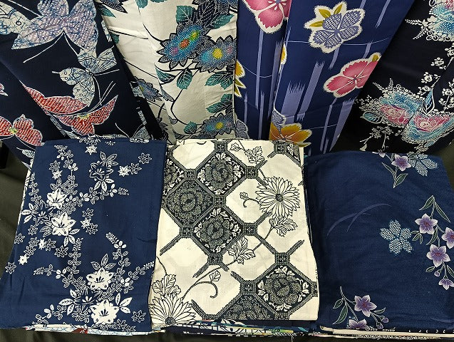 平和屋着物■浴衣 まとめて 45点 蝶 花柄 型染め など 着用可能多数 未使用品あり mmm147
