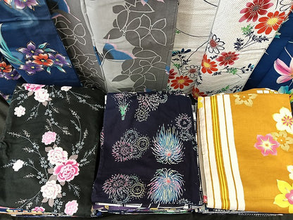 平和屋着物■浴衣 まとめて 45点 蝶 花柄 型染め 金彩 など 着用可能多数 未使用品あり mmm140
