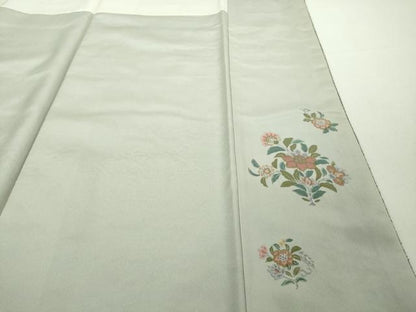 平和屋本店●極上　中国三大刺繍　スワトウ刺繍　汕頭刺繍　訪問着　正倉院更紗花文　暈し染め　逸品　DZAB2104kh6