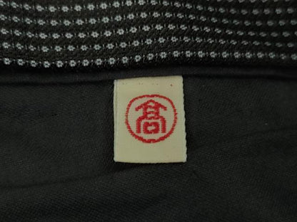 平和屋本店●希少　男性　本場黄八丈　黒八丈　本高貴　紬　キングサイズ　高島屋扱い　逸品　未使用　DZAA8940kh6