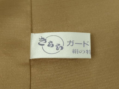 平和屋本店●極上　伝統工芸士　曽根武勇　お召　横段文　ロング丈　逸品　DZAB1091kh6