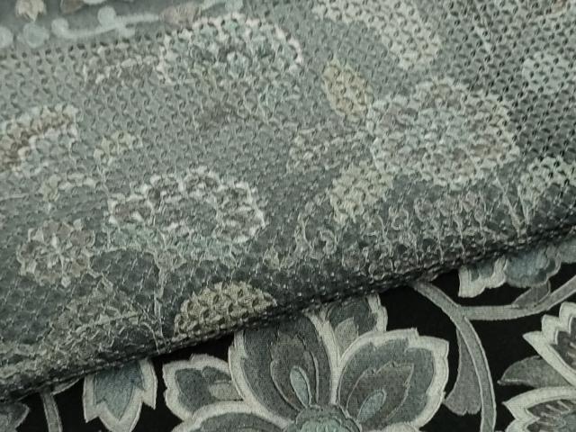 平和屋本店●極上　中国三大刺繍　スワトウ刺繍　汕頭刺繍　訪問着　正倉院更紗花文　暈し染め　逸品　DZAB2104kh6