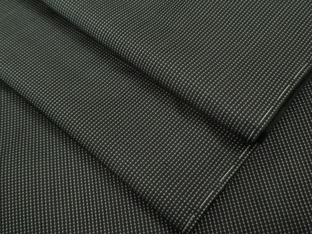 平和屋本店●希少　男性　本場黄八丈　黒八丈　本高貴　紬　キングサイズ　高島屋扱い　逸品　未使用　DZAA8940kh6