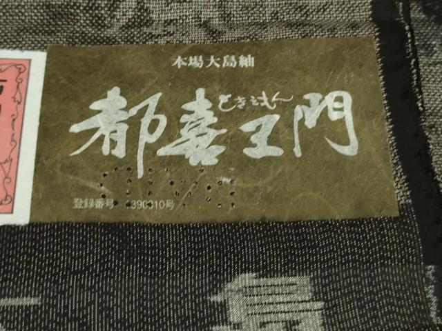 平和屋着物●極上　都喜ヱ門　本場大島紬　9マルキ　柔らかな風　藤絹織物謹製　証紙付き　逸品　DZAB1931kh6