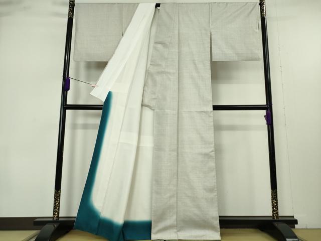 平和屋本店●極上　本場大島紬　白大島　100亀甲　総詰め　逸品　DZAA6946kh6