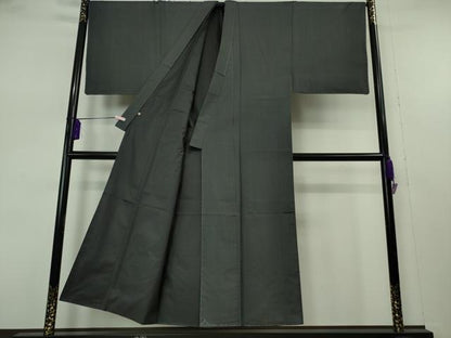 平和屋本店●希少　男性　本場黄八丈　黒八丈　本高貴　紬　キングサイズ　高島屋扱い　逸品　未使用　DZAA8940kh6