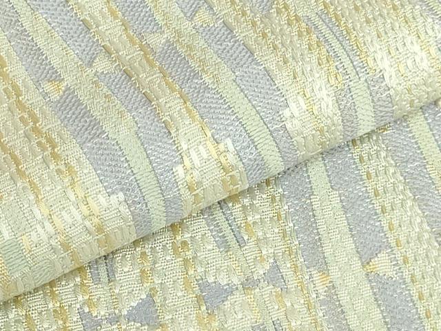 平和屋着物●極上　本場筑前博多織　八寸名古屋帯　間道　逸品　DZAB6853kh6