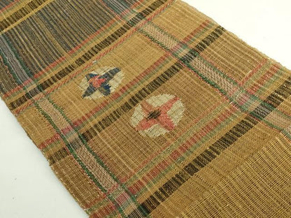 平和屋着物＊極上　夏物　1854年創業　帯屋捨松　八寸名古屋帯　抽象文様　逸品　DZAB6872kh6
