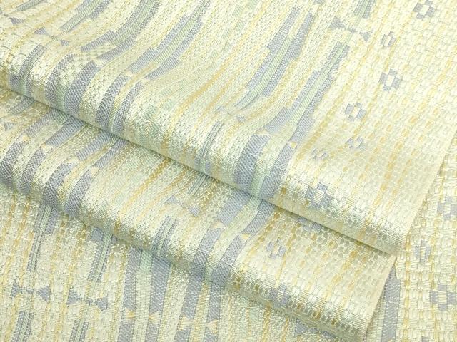 平和屋着物●極上　本場筑前博多織　八寸名古屋帯　間道　逸品　DZAB6853kh6