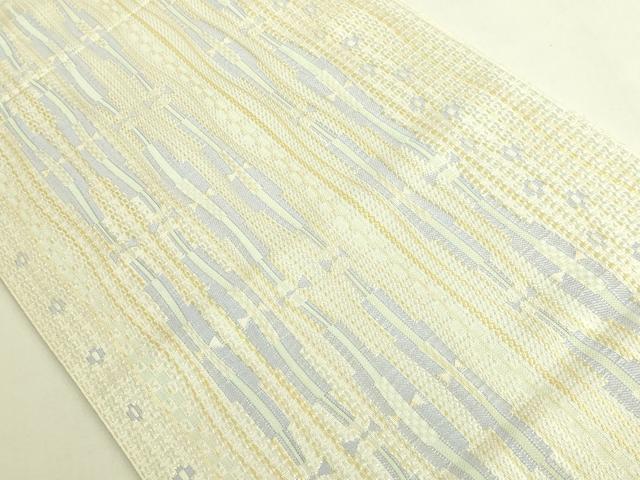 平和屋着物●極上　本場筑前博多織　八寸名古屋帯　間道　逸品　DZAB6853kh6
