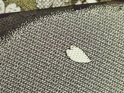 平和屋着物●極上　 洛楽人工房　全通柄袋帯　唐織　夜桜　淡墨乃　金糸　逸品　DZAB6868kh6