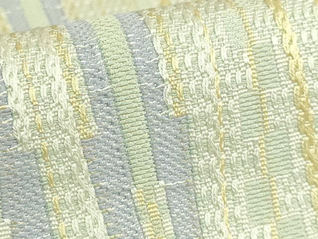 平和屋着物●極上　本場筑前博多織　八寸名古屋帯　間道　逸品　DZAB6853kh6