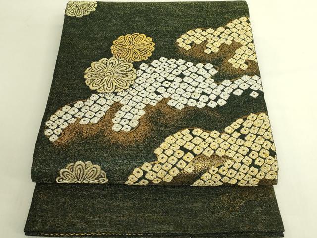平和屋着物●極上　創業280年　誉田屋源兵衛　太鼓柄袋帯　兆寿尽くし　金銀糸　逸品　DZAB6855kh6