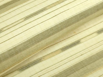平和屋本店＊極上　夏物　沖縄県無形文化財指定　本場八重山上布　麻　九寸名古屋帯　横段文　逸品　DZAB6881kh6