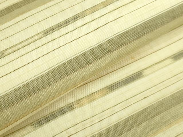 平和屋本店＊極上　夏物　沖縄県無形文化財指定　本場八重山上布　麻　九寸名古屋帯　横段文　逸品　DZAB6881kh6