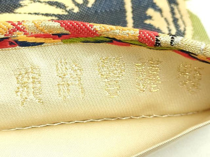 平和屋本店●極上　龍村晋謹製　全通柄袋帯　恒富歌仙錦　金銀糸　逸品　DZAB6904kh6