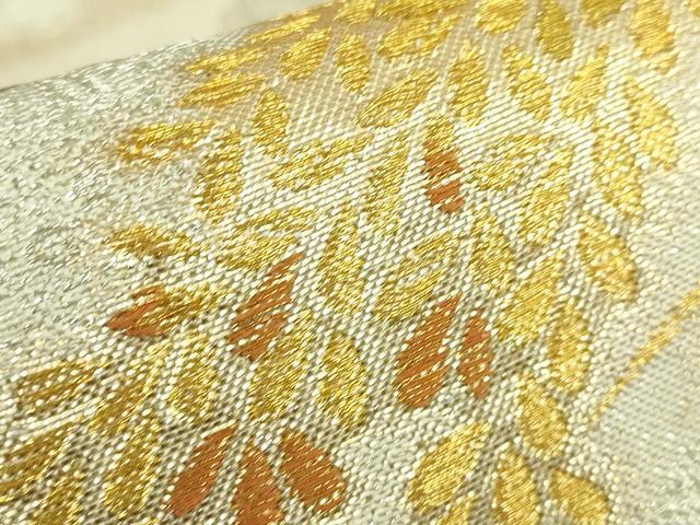 平和屋本店●極上 西陣 皇室 総理大臣献上作家 青木兄弟 全通柄袋帯 米百俵 黄金織つづれ 本金 さが美扱い 反端・共箱付 逸品 DZAB6932kh6
