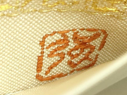 平和屋本店●極上 西陣 皇室 総理大臣献上作家 青木兄弟 全通柄袋帯 米百俵 黄金織つづれ 本金 さが美扱い 反端・共箱付 逸品 DZAB6932kh6
