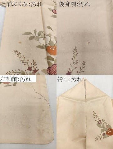 平和屋着物■訪問着 籬枝橘文 金彩 正絹 逸品 CABF8310xi