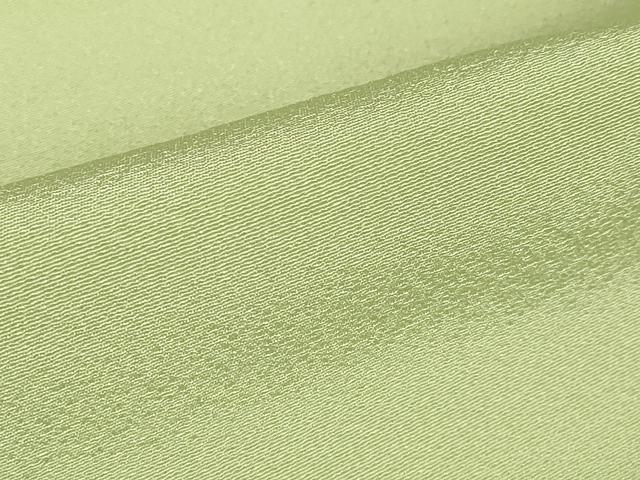 平和屋着物▽上質な色無地　単衣　若芽色　正絹　逸品　DABE4682az