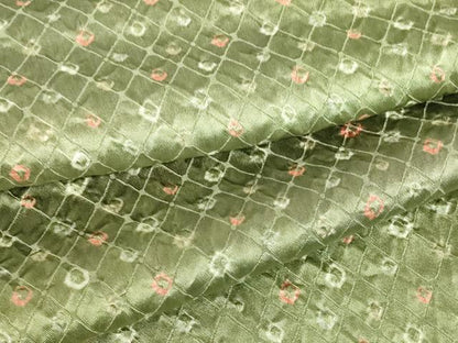 平和屋着物▽上質な小紋　単衣　総絞り　正絹　逸品　DABE4683az