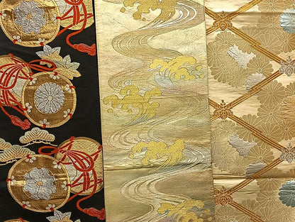 平和屋着物■袋帯 西陣 まとめて100点 鳳凰 向い鶴 鴛鴦 向い鳥 蝶 風景 更紗 正倉院 楽器 佐賀錦 金銀糸 未使用品あり 全て正絹 mmm149