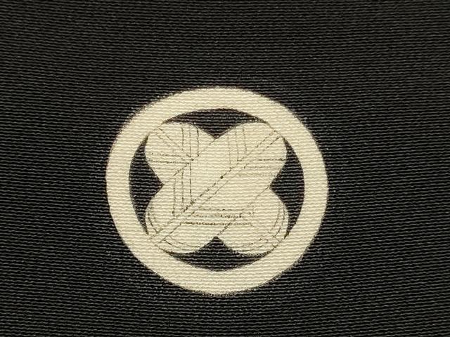 平和屋着物[]七五三　男の子　祝着・黒紋付羽織セット　逸品　DABE7168ma