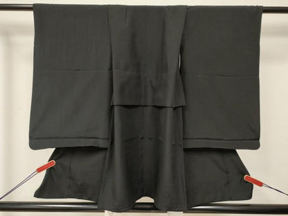 平和屋着物[]七五三　男の子　祝着・黒紋付羽織セット　逸品　DABE7164ma