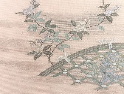 平和屋着物■夏物 名古屋帯 絽 紗 まとめて 50点 向かい鳥 花柄 七宝 絽綴れ 駒刺繍 銀彩 金銀糸 など 未使用品あり 全て正絹 mmm1024