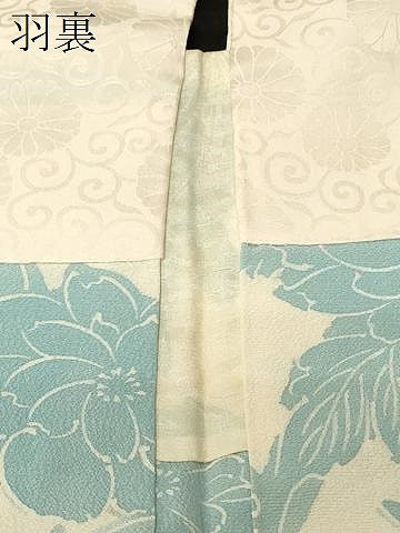 平和屋着物＃羽織　草花文　正絹　逸品　未使用　CABF9014in