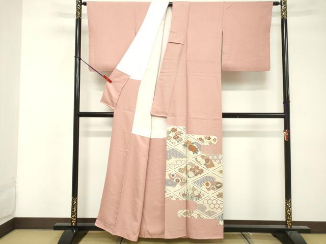 平和屋着物■豪華色留袖 駒刺繍 吉祥花文 金彩 正絹 逸品 DABF4201cd