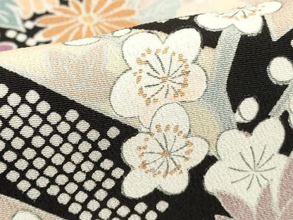平和屋着物■豪華黒留袖 駒刺繍 花籠文 正絹 逸品 DABF4198cd