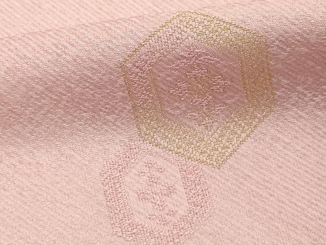 平和屋着物■上質な小紋　寿光織　亀甲花文　暈し染め　金銀糸　正絹　逸品　DABF4193cd