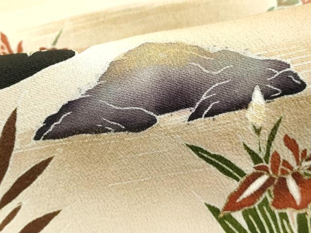平和屋着物■豪華黒留袖 風景文 金彩 正絹 逸品 DABF4214cd