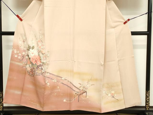 平和屋着物■訪問着 花車文 暈し染め 金彩 正絹 逸品 DABF4227cd