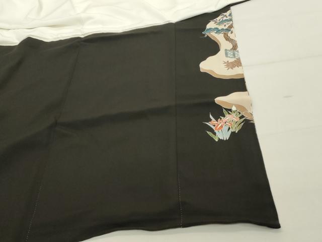平和屋着物■豪華黒留袖 風景文 金彩 正絹 逸品 DABF4214cd