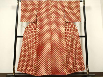 平和屋着物■上質な小紋　大小霰　正絹　逸品　CABF6620ou