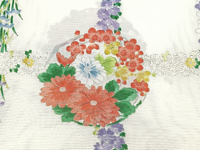 平和屋着物■夏物 小紋 絽 紗 まとめて20点 花柄 手描き 銀彩 着用可能多数 全て正絹 mmm1030