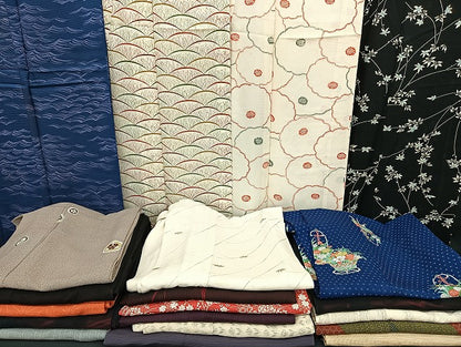 平和屋着物■夏物 小紋 絽 紗 まとめて20点 花柄 金彩 着用可能多数 全て正絹 mmm1028